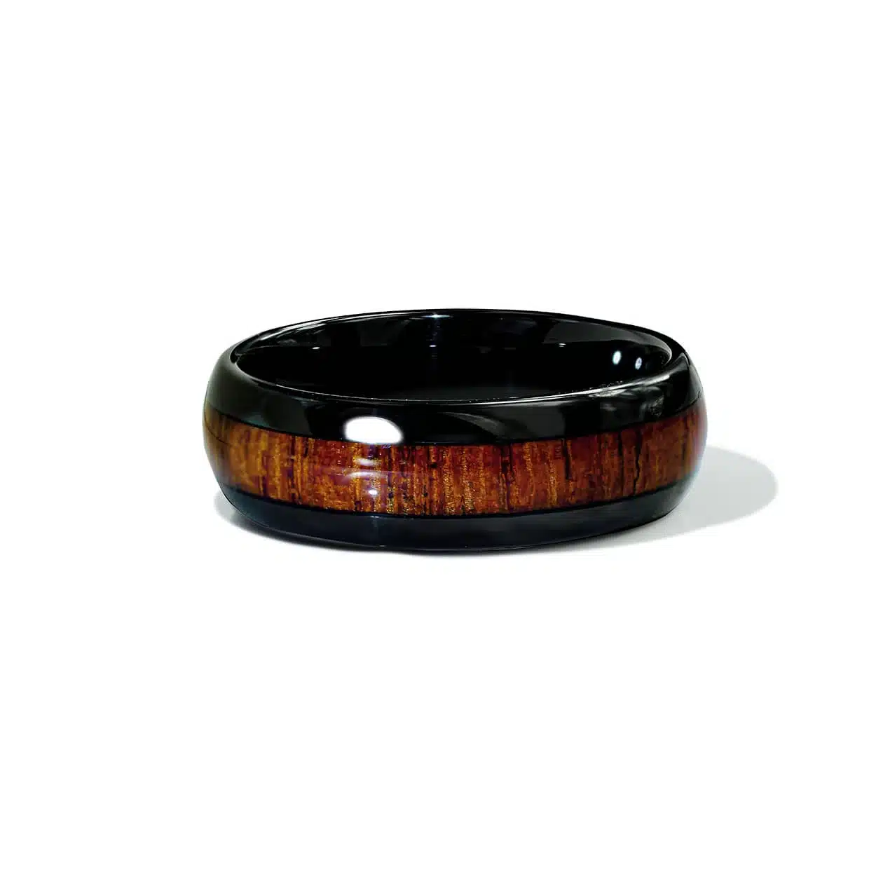 Sort Tungsten Ring Træ - Abelstedt Fingerringe