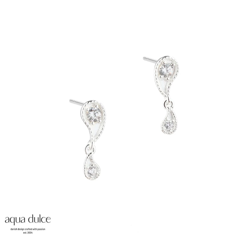 Big Vims Earstud Silver - Aqua Dulce Øreringe  - 5740013856595