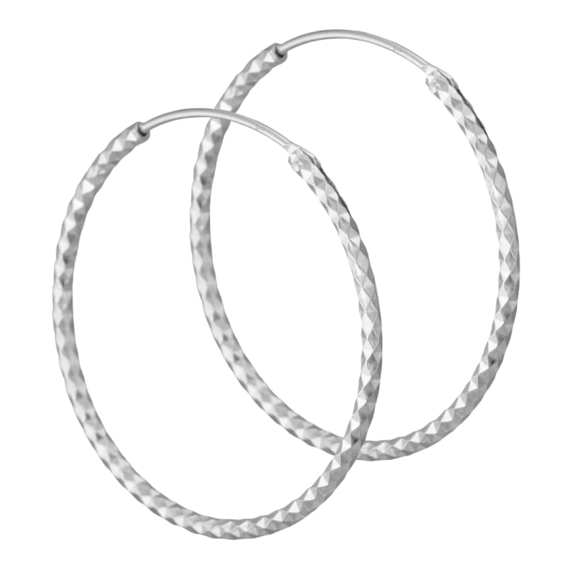 Donna Hoops Silver - Aqua Dulce Øreringe  - 5740013826758