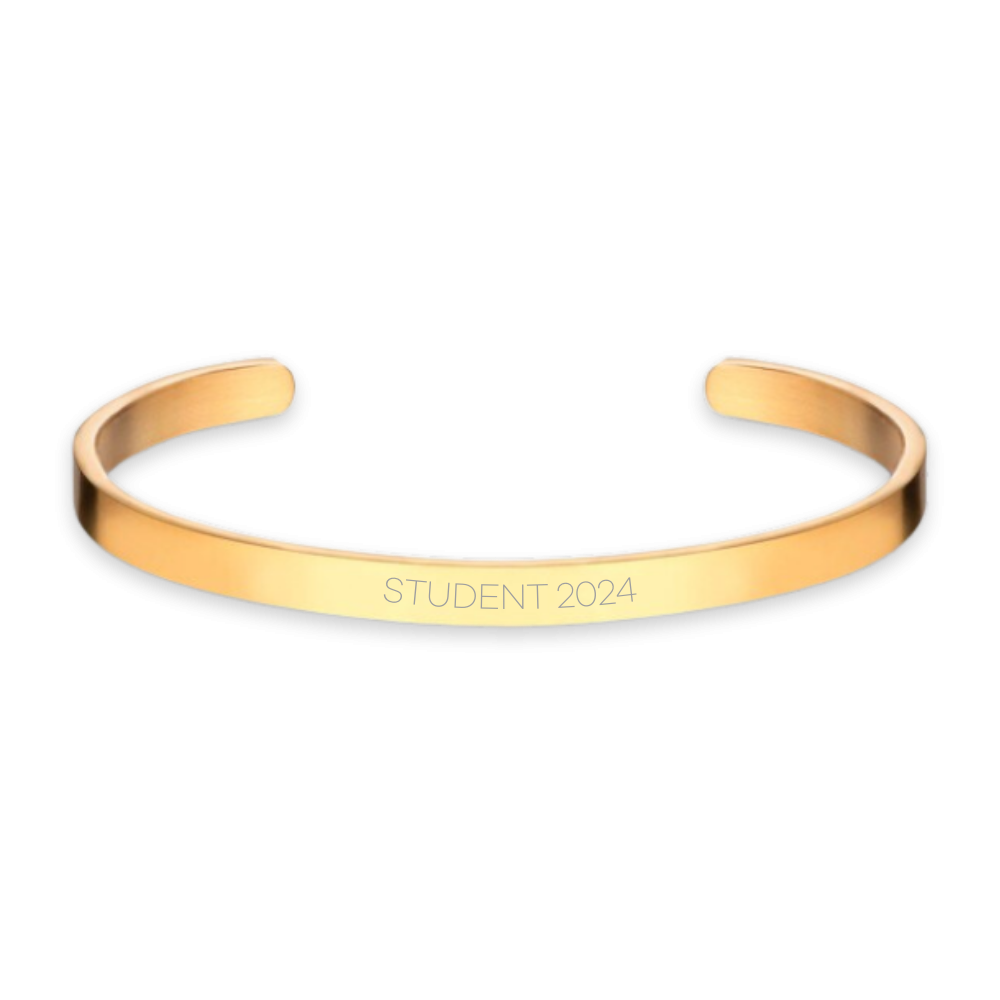Armring Student Sølv Forgyldt - Dahl Jewellery Armbånd