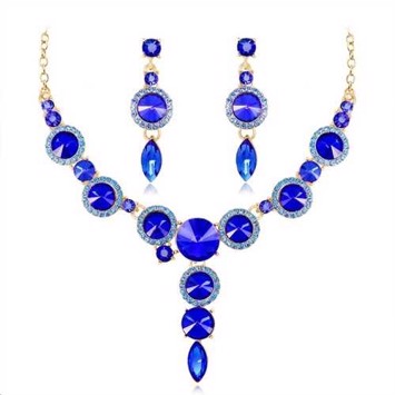Smykkesæt Anne Catrine Royal Blue - Halskæder  - 7327383634633