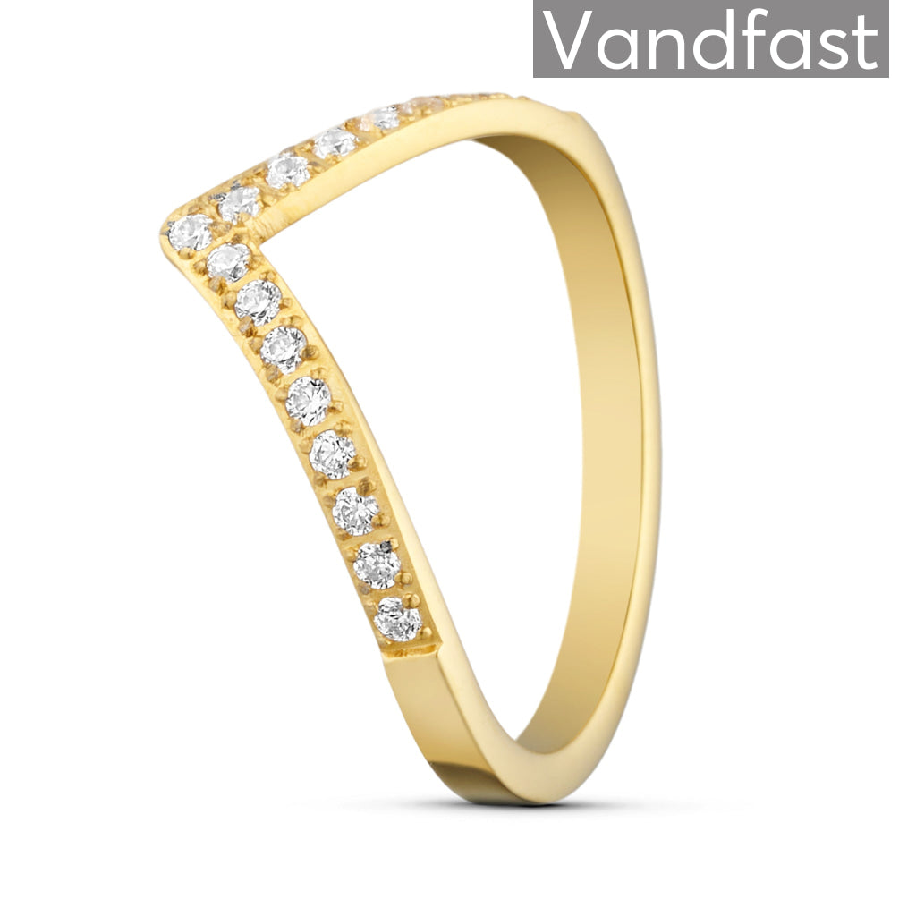 Annebrauner Arrow Ring 18k Guldbelagt - Bella Fingerringe  - 2009569447071