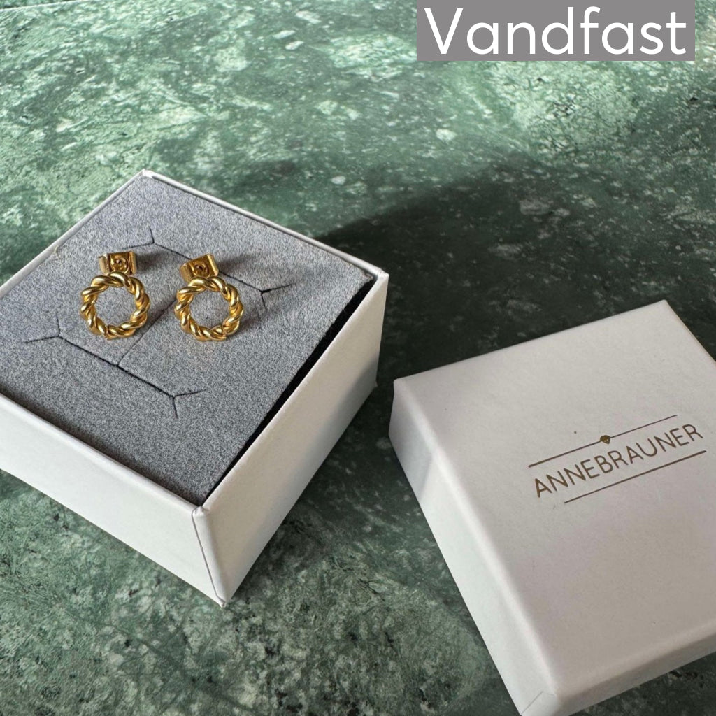 Annebrauner Circle 18k Guldbelagt - Bella Øreringe - 2000263294114
