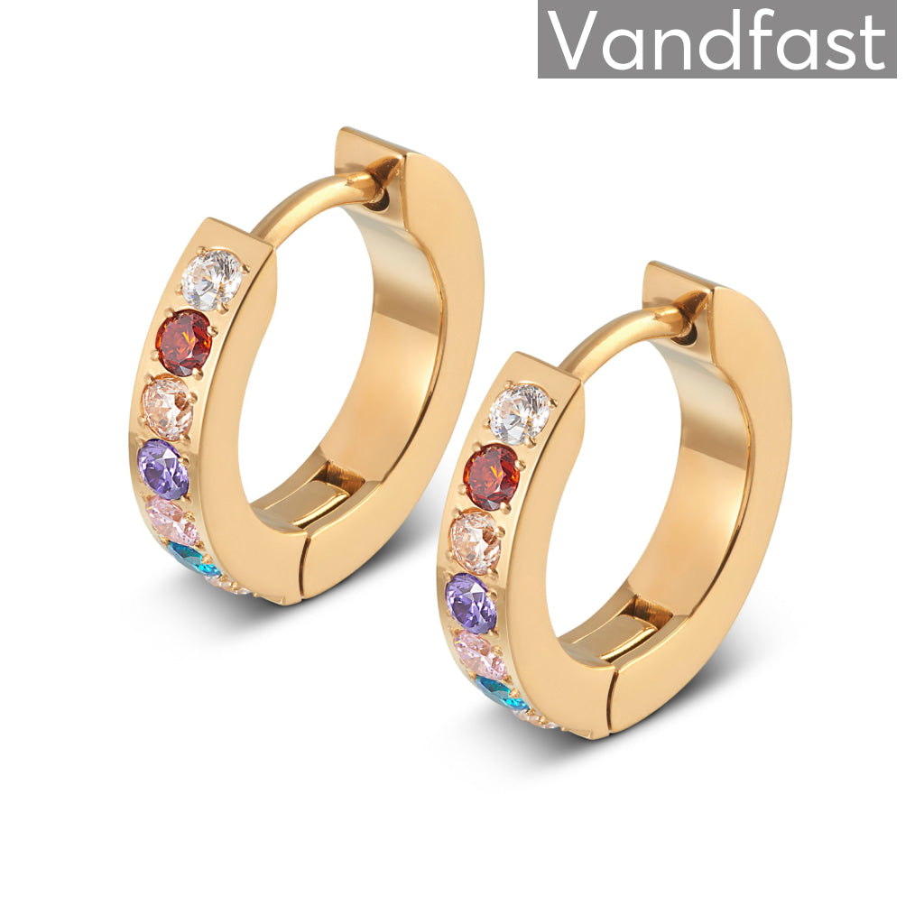 Annebrauner Creole Line Multicolor 18k Guldbelagt - Øreringe  - 2009924138729