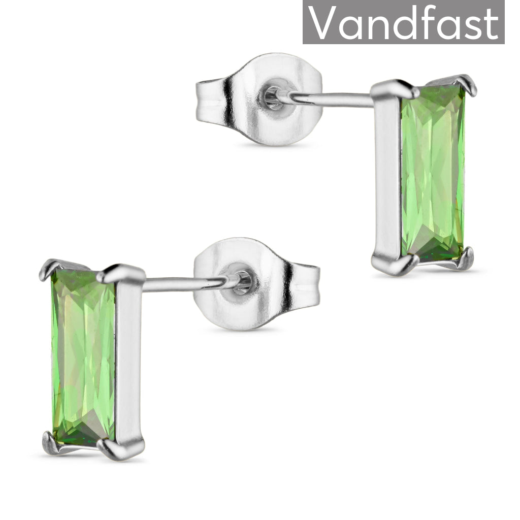 Grøn Annebrauner Empress 4x8mm Green - Cab Øreringe  - 2000266094759