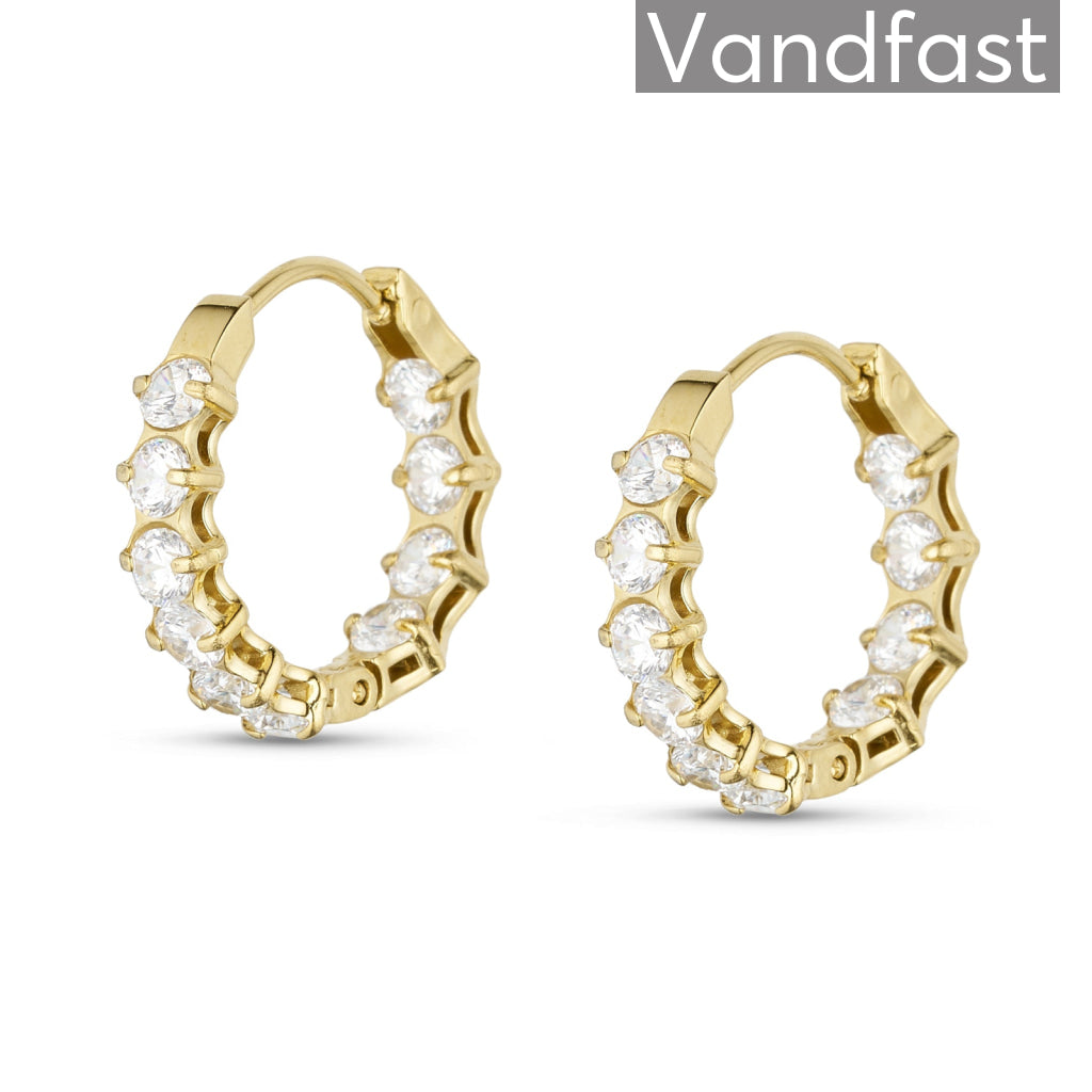 Annebrauner Estelle Creole 18k Guldbelagt - Bella Øreringe - 2007883379870