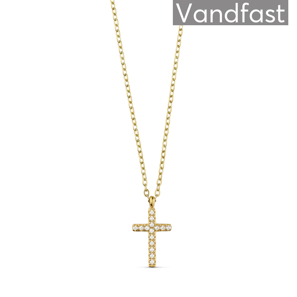 Annebrauner Luxury Cross Halskæde 18k Guldbelagt - Bella Halskæder  - 2009184776358