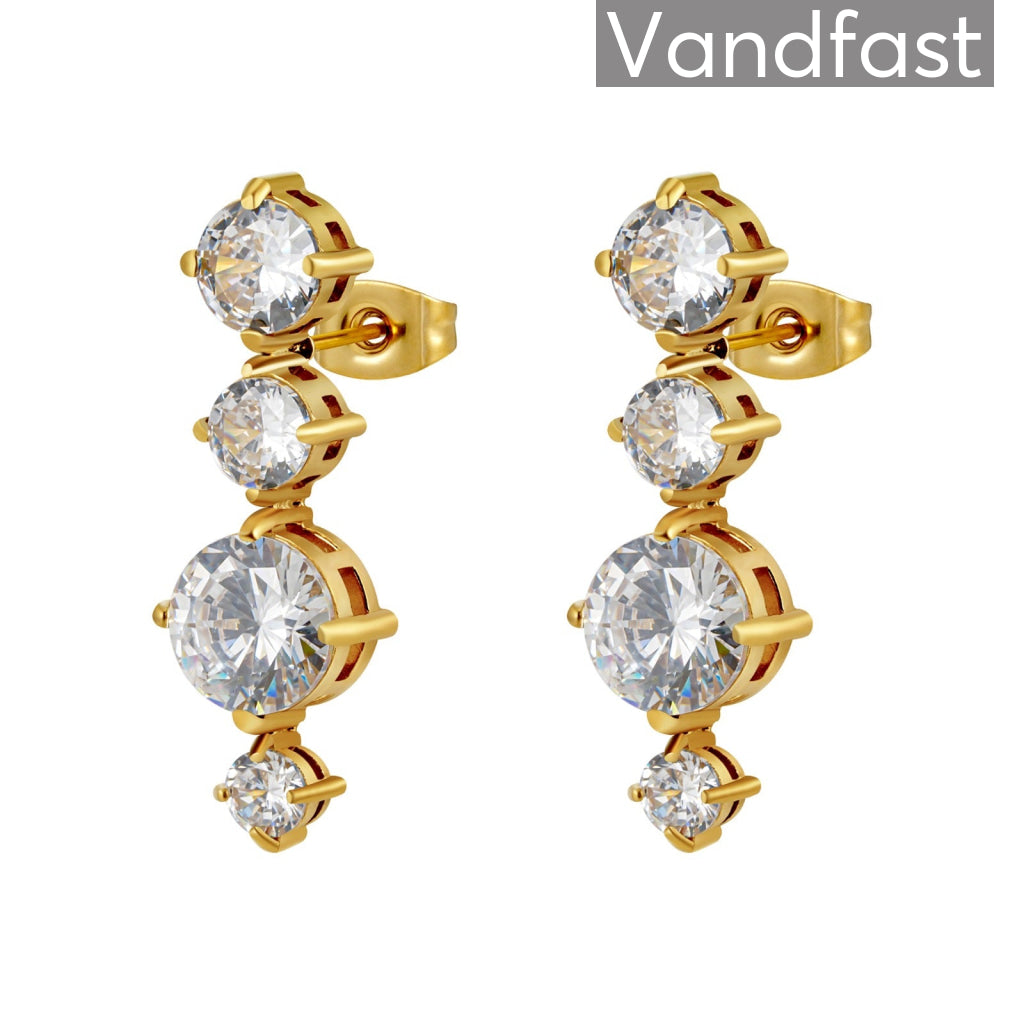 Annebrauner Madrid Clear 18k Guldbelagt - Cab Øreringe  - 2005490158758