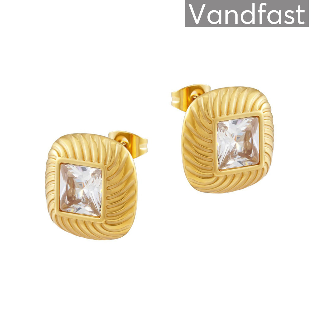Annebrauner Milano 18k Guldbelagt - Cab Øreringe  - 2007834893479