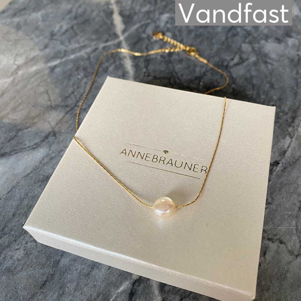 Annebrauner One Pearl Halskæde 18k Guldbelagt - Bella Halskæder  - 2009207713957