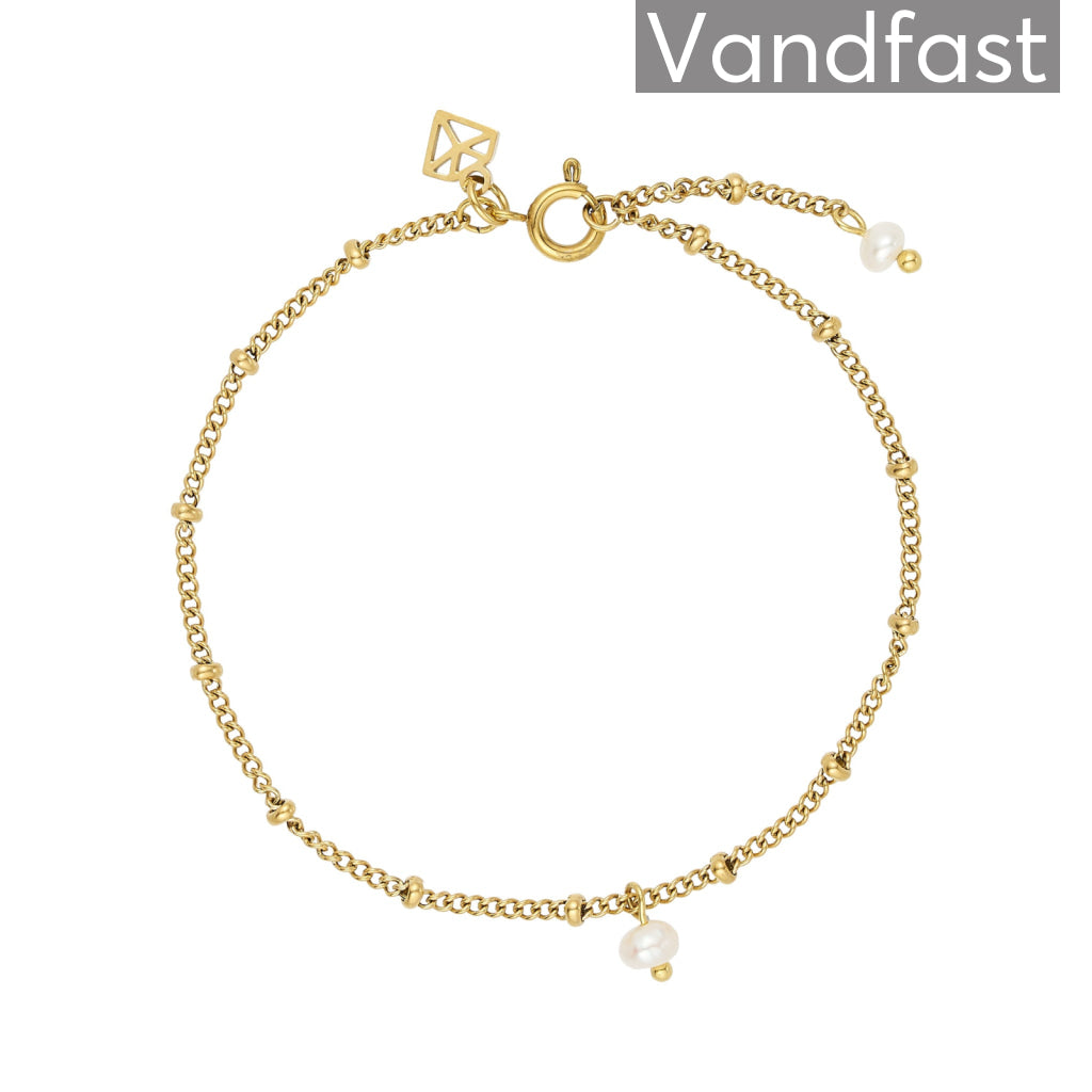 Annebrauner Pearl Elegance Armbånd 18k Guldbelagt - Bella Armbånd  - 2001142142113