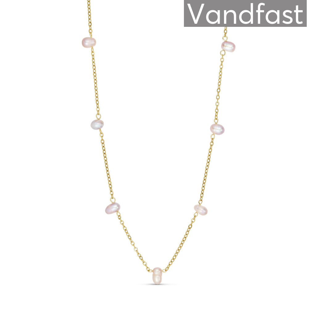 Annebrauner Pearl Grey Halskæde 18k Guldbelagt - Bella Halskæder  - 2000455652517