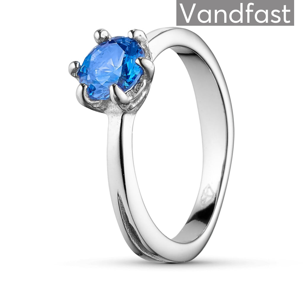 Annebrauner Princess Sapphire Blue Ring - Cab Fingerringe  - 2009401603238