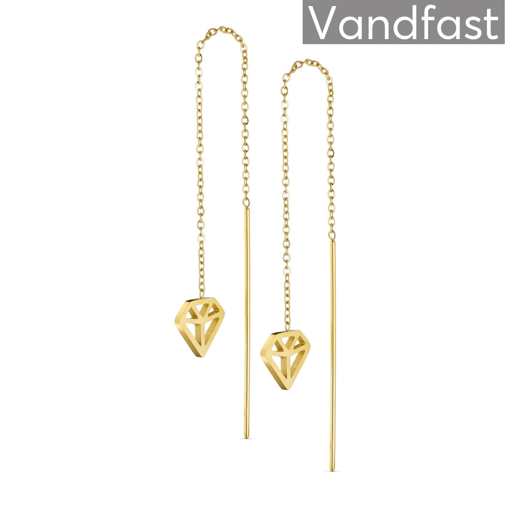 Annebrauner Signature 18k Guldbelagt - Cab Øreringe  - 2003657817487