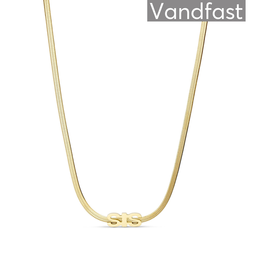 Annebrauner Sis Snake Halskæde 18k Guldbelagt - Bella Halskæder  - 2005281011873