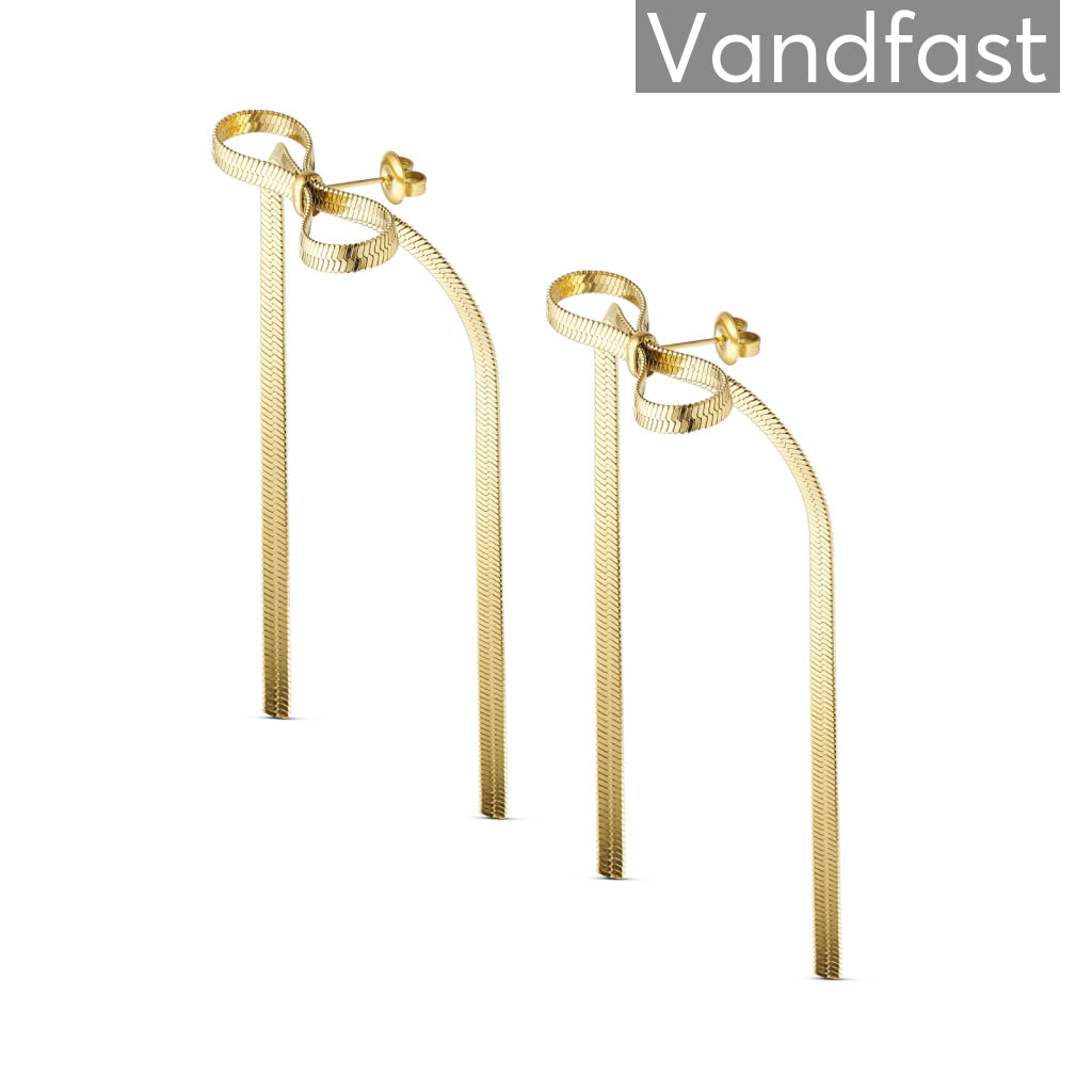 Annebrauner Snake Bow 18k Guldbelagt - Bella Øreringe  - 2000712359074
