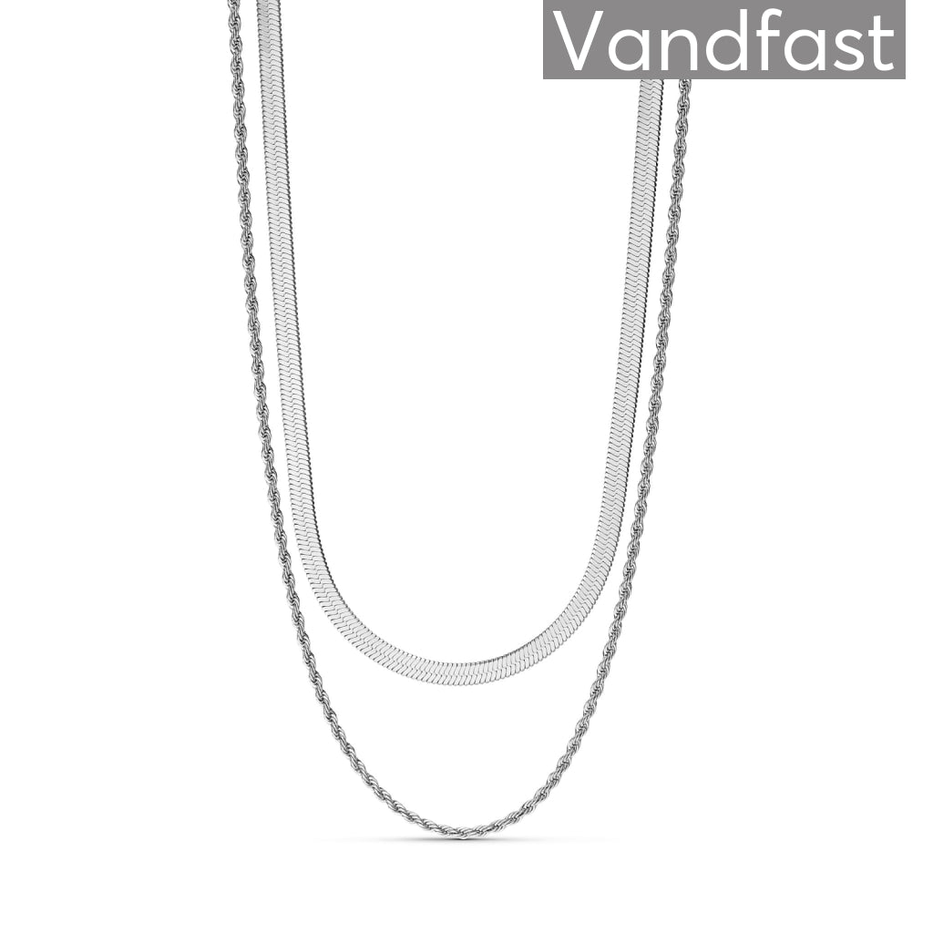 Annebrauner Snake Swirl Mix Halskæde - Bella Halskæder  - 2001697006755