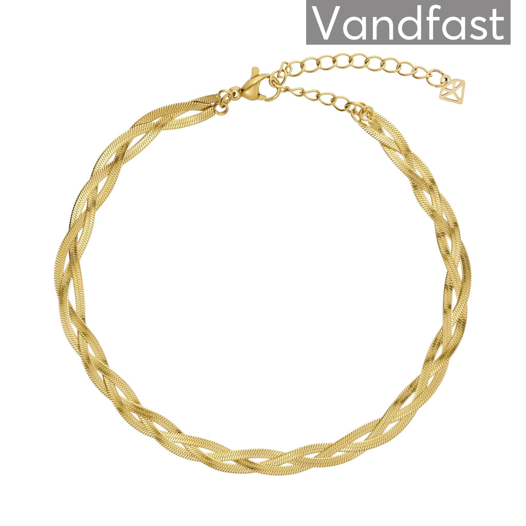 Annebrauner Triple Snake Ankelkæde 18k Guldbelagt - Bella Ankelkæder  - 2008629343391