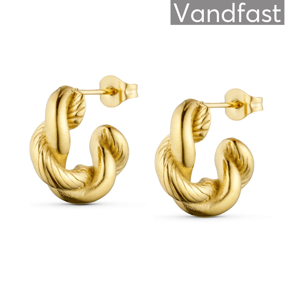 Annebrauner Twisted 18k Guldbelagt - Bella Øreringe  - 2008232947870