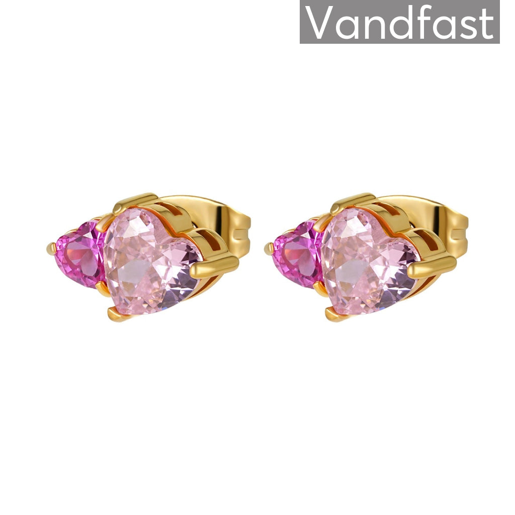 Annebrauner Venskabs Studs 18k Guldbelagt - Cab Øreringe - 2002232912036