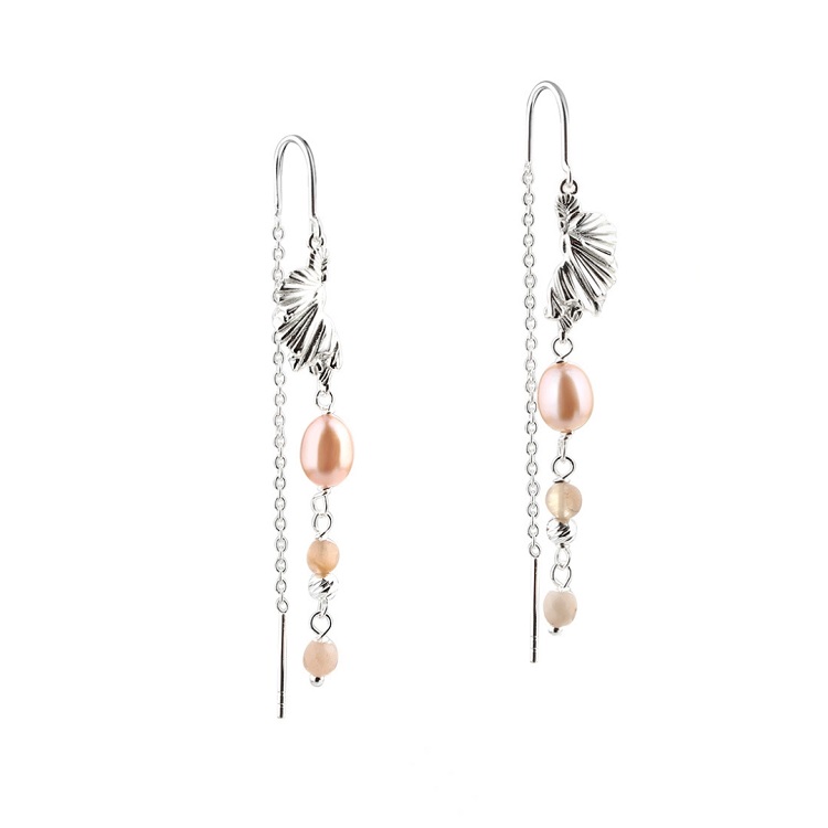 Aqua Dulce Koi Rose øreringe Sølv 5626 - Aqua Dulce Øreringe