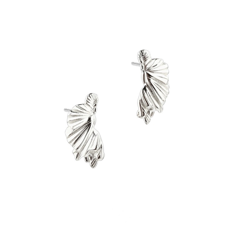 Aqua Dulce Koi Half Leaf øreringe Sølv 5608 - Aqua Dulce Øreringe