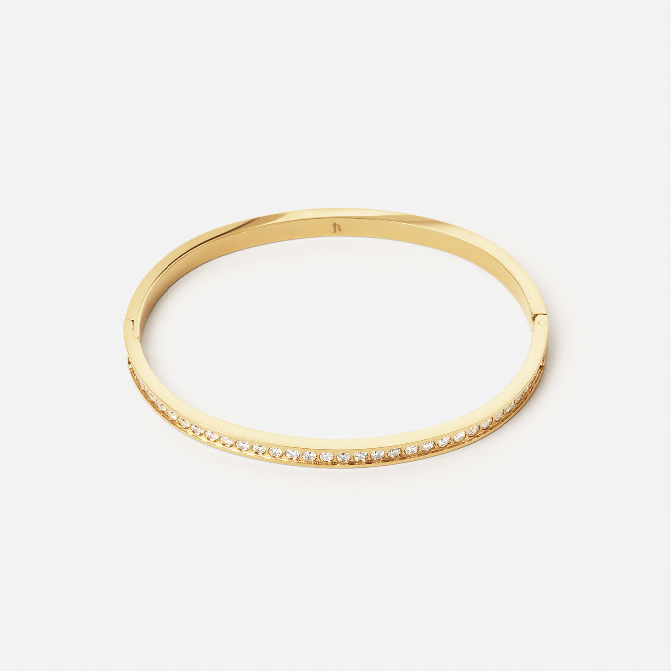 Zircon Bangle 18k Guldbelagt 4mm - Josephine Nord Armbånd