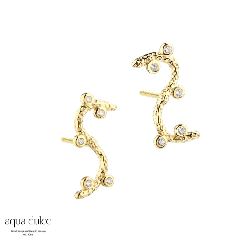 Barbara The Ear Golden - Aqua Dulce Øreringe  - 5740013856700