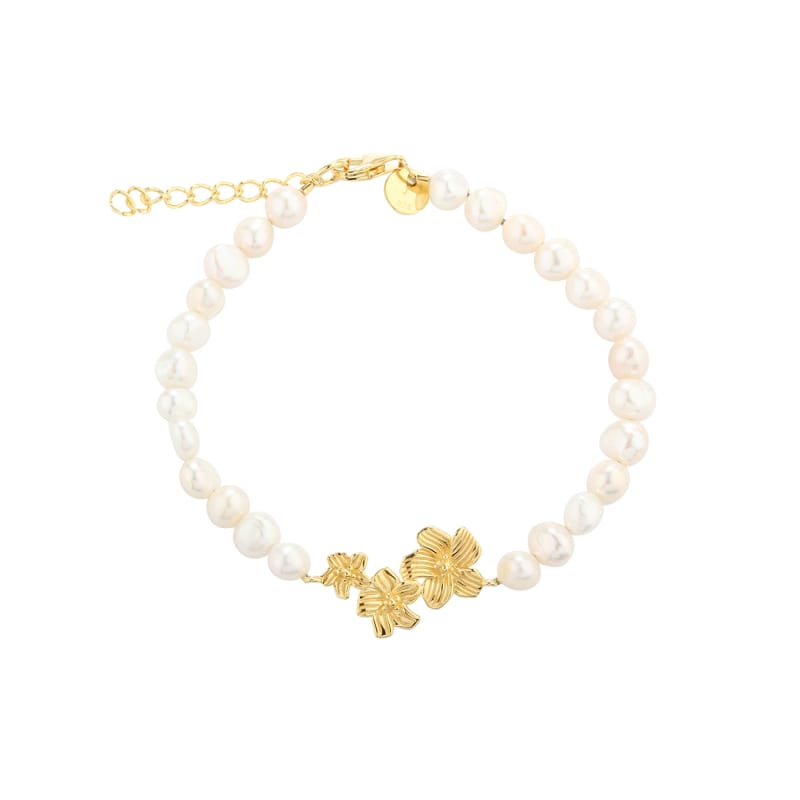 Jasmin Pearl Bracelet Golden - Aqua Dulce Armbånd  - 5740013858940