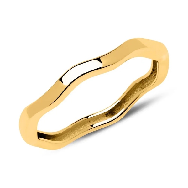 Bølgeformet Ring Guld - Fingerringe