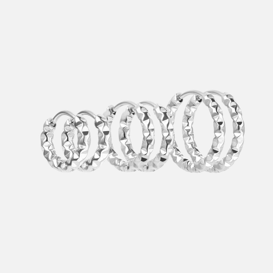 Astra Hoops 18mm Sølvfarvet - Josephine Nord Øreringe