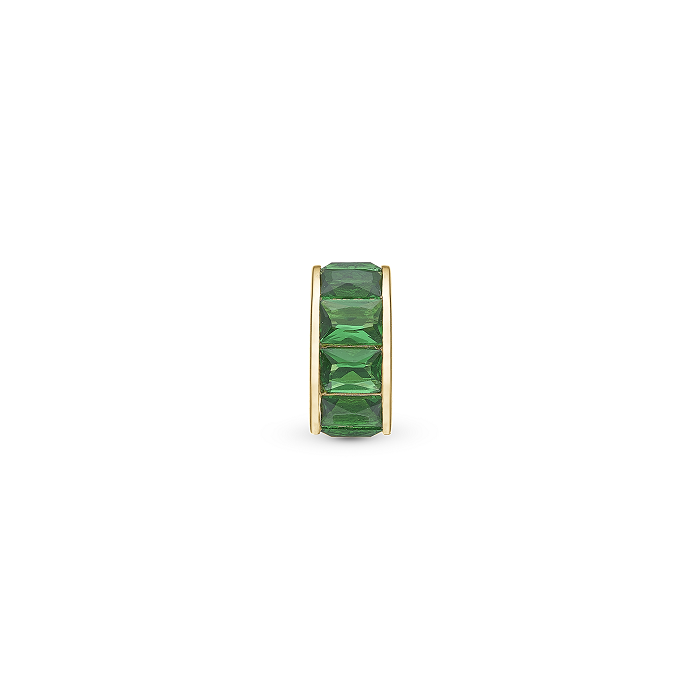 Grøn Christina Green Baguette Charm 623 G303green - Christina Armbånd