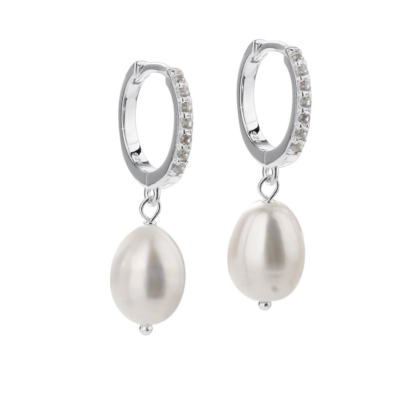 Darling Pearl Silver - Aqua Dulce Øreringe  - 5740013853020