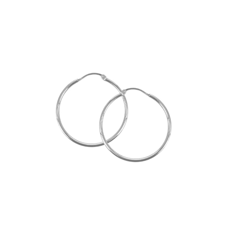 Ana Hoop Medium Silver - Aqua Dulce Øreringe  - 5740013857271