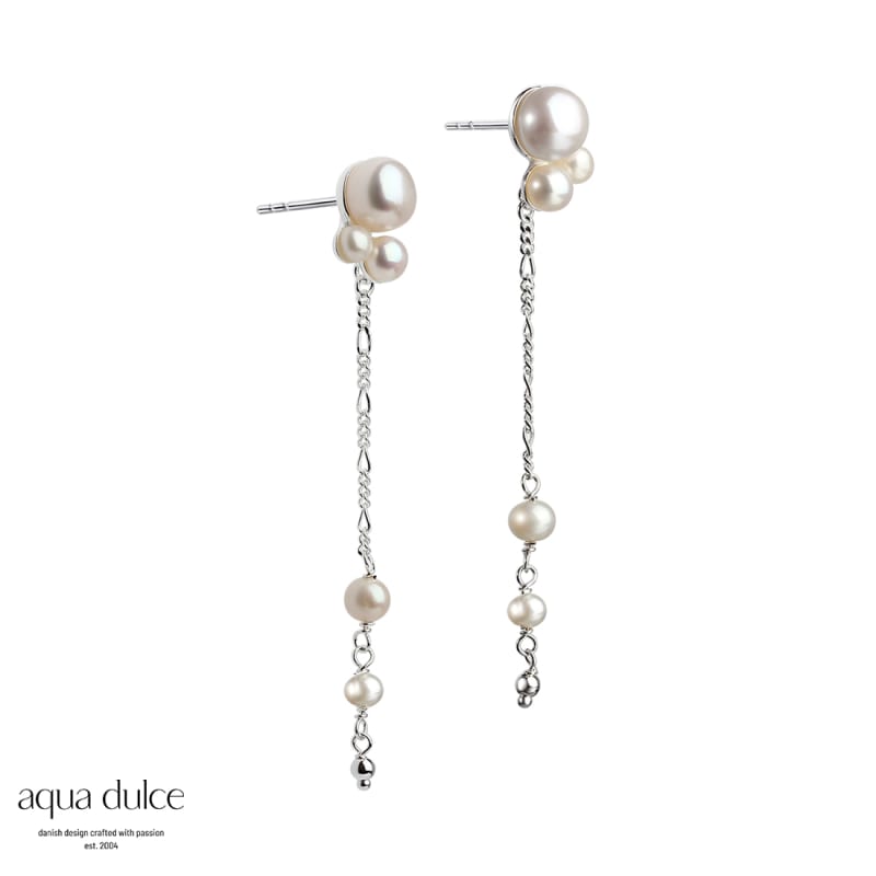 Bobbly Earstud Silver - Aqua Dulce Øreringe  - 5740013846121