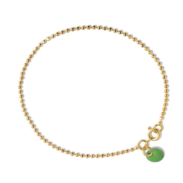 Grøn Enamel Copenhagen Armbånd Ball Chain Green B16ggreen - Armbånd