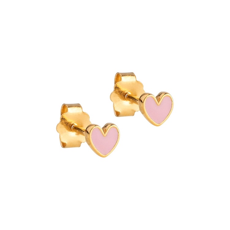 Pink Enamel Amore øreringe E415g - Øreringe