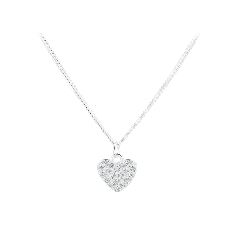 Darling Heart Necklace Silver - Aqua Dulce Halskæder  - 5740013859534