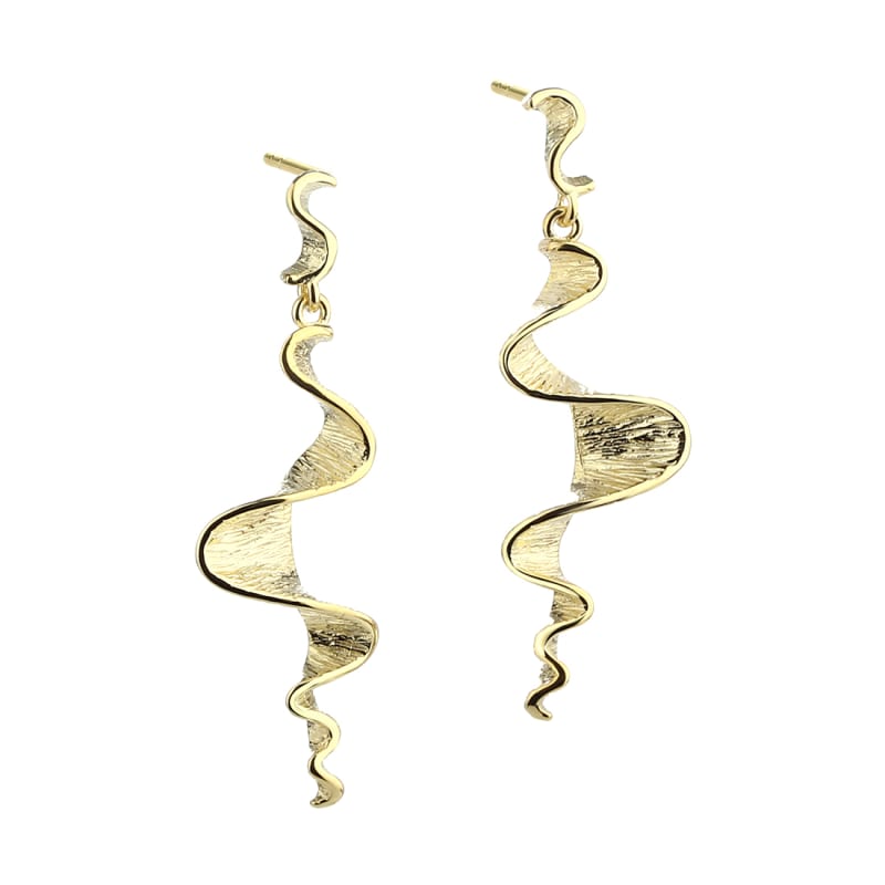 Rhumba Long Golden - Aqua Dulce Øreringe  - 5740013851026