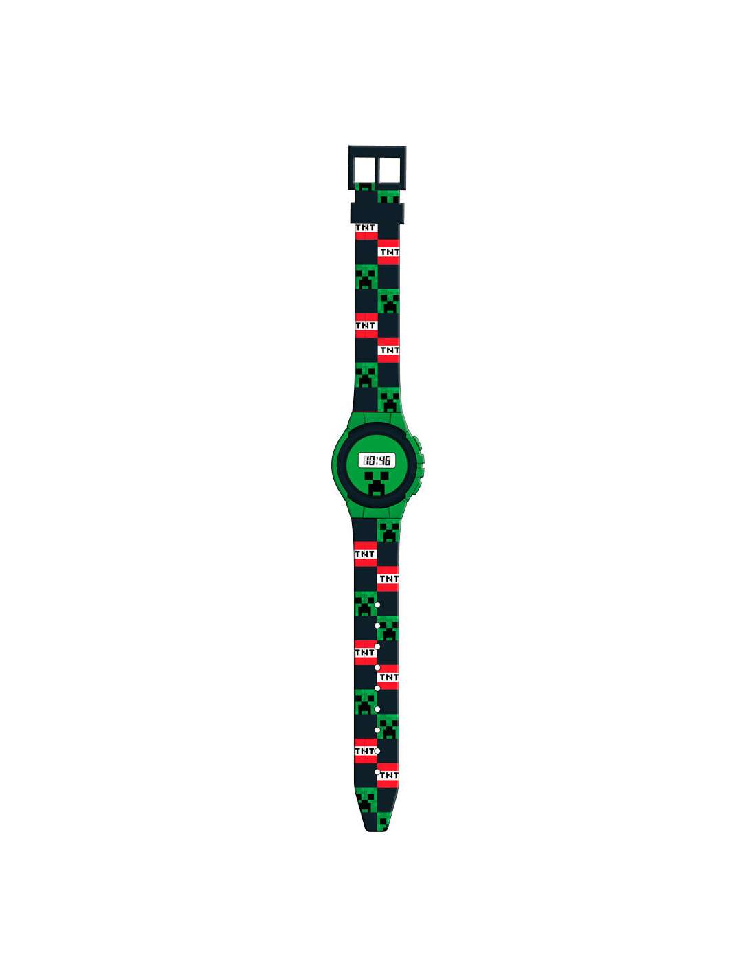 Minecraft Digitalt Armbåndsur Med Creeper Tnt Geekd - Minecraft Armbånd  - 8435507874762