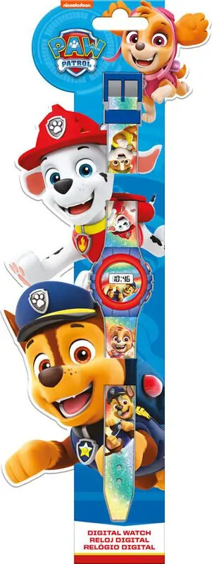 Paw Patrol Armbåndsur Digitalt Blå - Euromic Armbånd  - 8435507861014