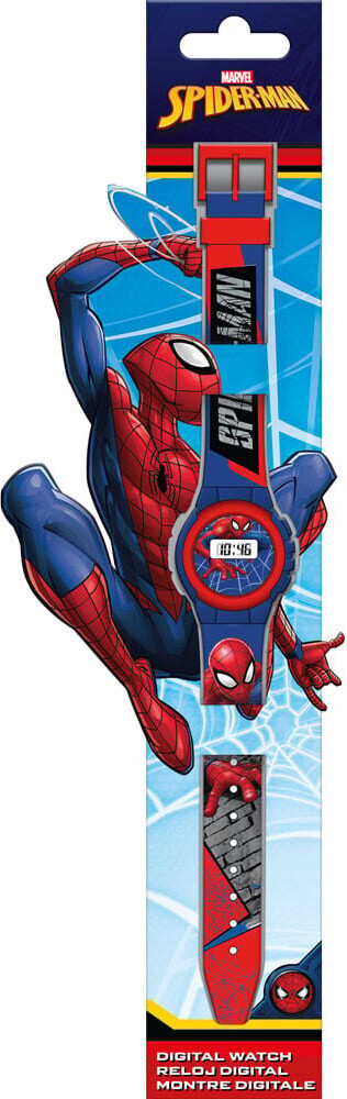 Spiderman Armbåndsur Digitalt Blå Rød - Euromic Armbånd  - 8435507874724