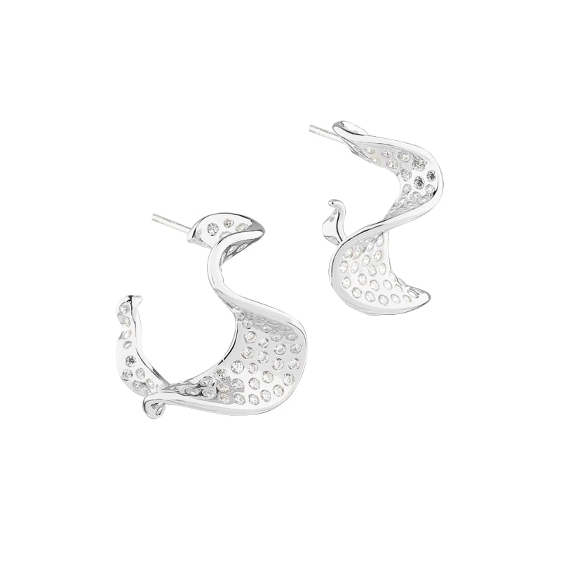 Darling Rhumba Medium Silver - Aqua Dulce Øreringe  - 5740013860035