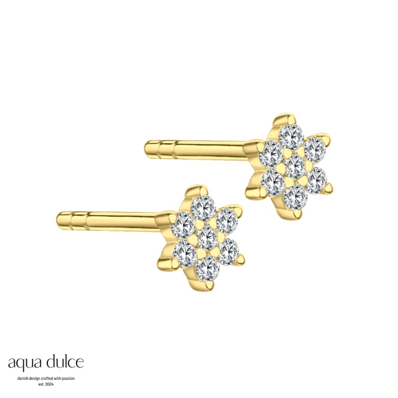 Samara Earstud Golden - Aqua Dulce Øreringe  - 5740013844974