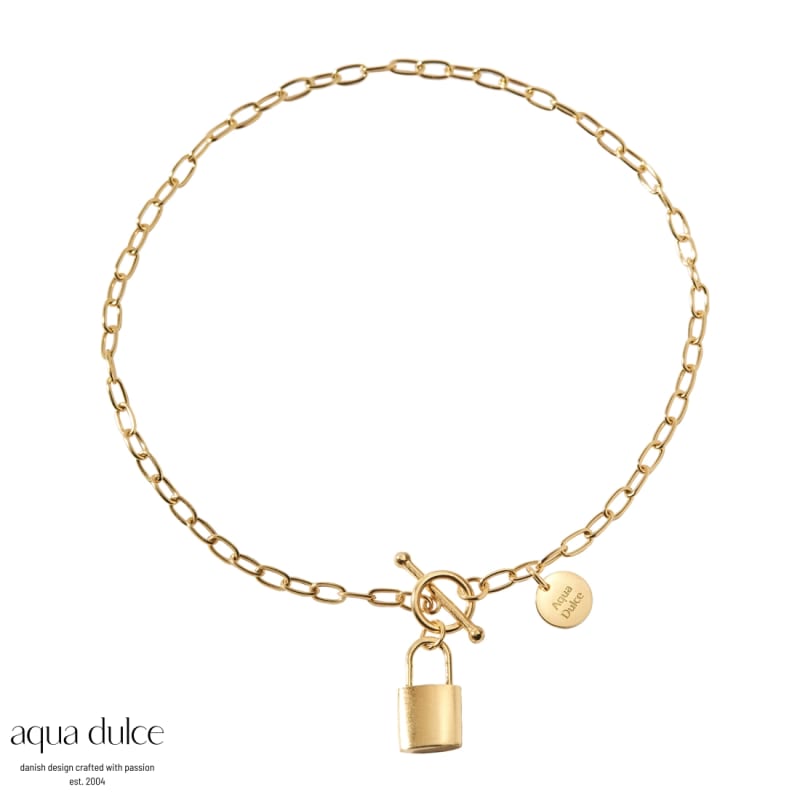 Lock Love Bracelet Golden - Aqua Dulce Armbånd  - 5740013860424