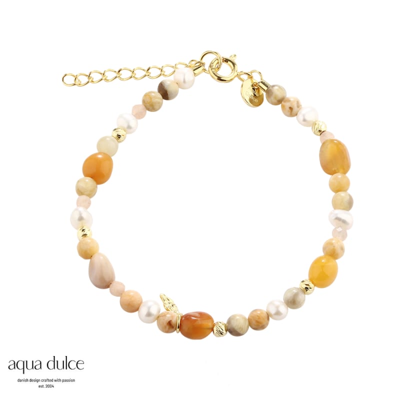 Golden Pearl Bracelet - Aqua Dulce Armbånd  - 5740013855826
