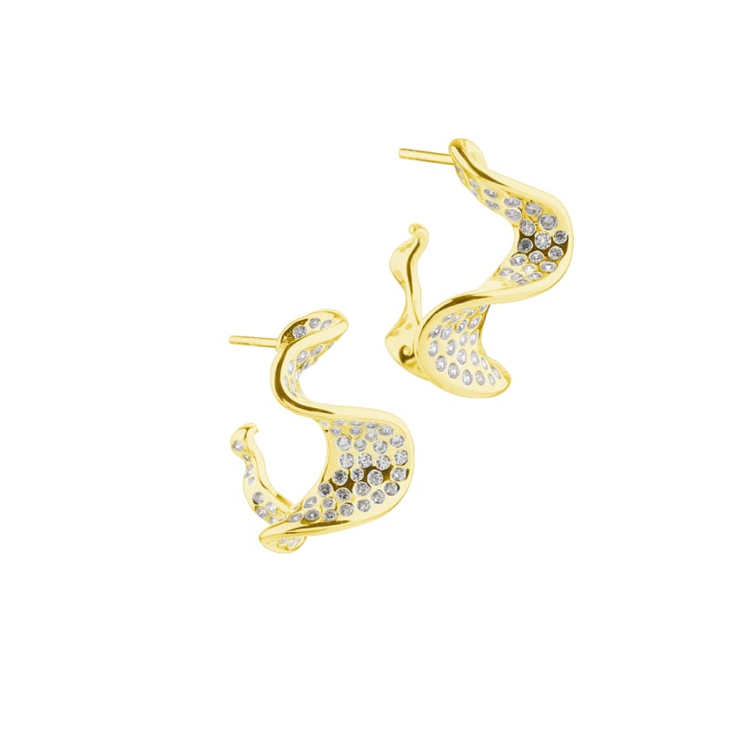 Darling Rhumba Golden - Aqua Dulce Øreringe  - 5740013860028