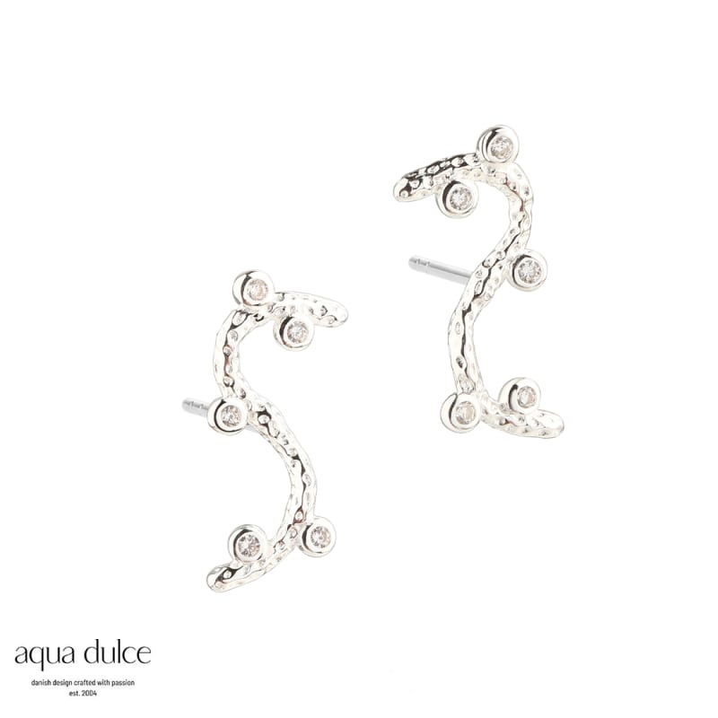 Barbara The Ear Silver - Aqua Dulce Øreringe  - 5740013856694