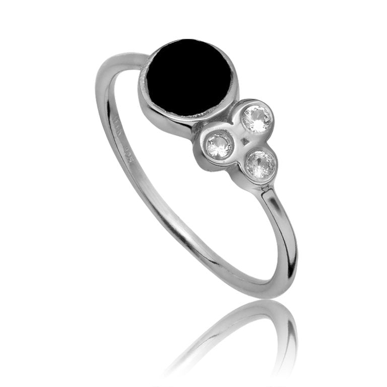 Bykjaergaard Ring Glory Ring Sølv Med Onyx Glrs0385bowt - Bykjaergaard Fingerringe  - 1233690115610