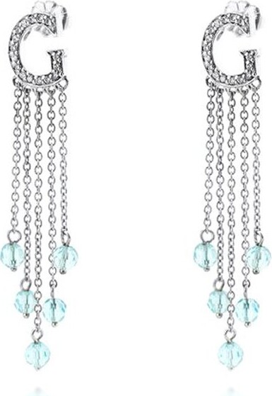 Guess øreringe Til Kvinder Sterlingsølv Sølv Blå - Guess Øreringe  - 0091661279515